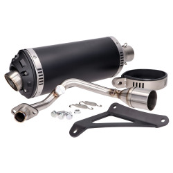 Exhaust Power1 Aluminum Black For Vespa Primavera, Sprint, Zip 4-stroke 50 Euro4 18