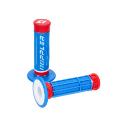 Handlebar Rubber Grip Set Doppler Grip 3D Blue / White / Red