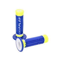 Handlebar Rubber Grip Set Doppler Grip 3D Blue / White / Neon Yellow