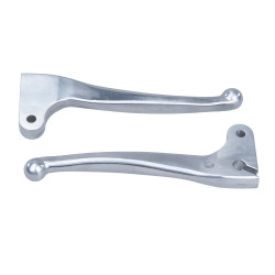 Brake And Clutch Lever Set Venandi Aluminum, Polished For Simson S50, S51, KR51/2