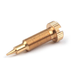 Fuel/air Mixture Screw -BGM PRO, Conversion, Short- SI20/20D, SI24/24E, SI24/24H - Thread M5 X 0.50mm - Thin Pin (Ø=0.65mm) - Type Vespa PX With Slotted Screw (used As Conversion Fine Thread Long/hexagon To Fine Thread Short Slotted Screw)