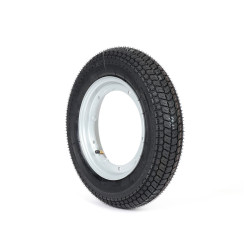 Wheel Assembly (tyre Mounted On Rim Ready To Drive) -BGM Classic, Vespa Largeframe PX, Sprint, Rally, GT, GTR, TS, T4, LML Star/Stella- 3.50 - 10 Inch TT 59P (reinforced) - Rim Steel, Painted 2.10- 10 - Grey