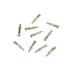 Crimp Terminal For Bullet Plug Stator/wiring Loom -L=20 Mm, Ø=2.1 Mm- Vespa PK, PX EFL Cosa, T5 125cc - 10 Pcs - Male
