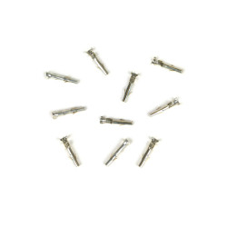 Crimp Terminal For Bullet Plug Stator/wiring Loom -L=20 Mm, Ø=2,1 Mm- Vespa PK, PX EFL, Cosa, T5 125cc - 10 Pcs - Female