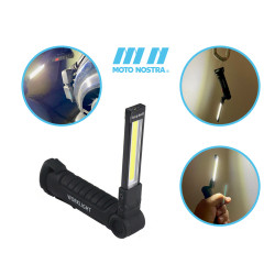 Torch - Inspection Light -MOTO NOSTRA Cob LED With Magnetic Base, 250lm- 112x36mm, Incl. Micro USB Charging Cable