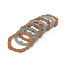 Clutch Friction Plate Set Incl. Steel Plates -BGM PRO Superstrong Racing Red Vespa Smallframe Type PK XL2- 4 Friction Plates