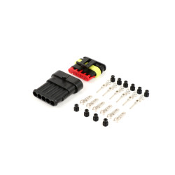 Plug Set For Wiring Harness -BGM PRO-type Series 060 AM SpecialSeal, 0.85-1.25mm², Waterproof - 5 Contact Plugs