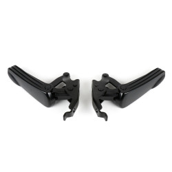 Pair Of Foot Pegs -MOTO NOSTRA- Vespa GT, GTL, GTS 125-300, GTV - Matt Black/matt Black