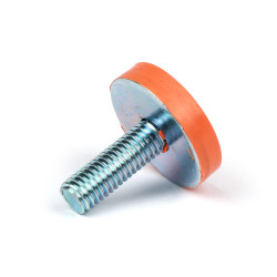 Rubber Buffer Ø=27mm X 6mm With Threaded Rod M8 For Centre Stand BGM PRO Soft Stop System