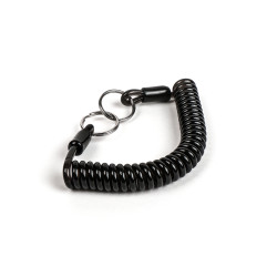 Key Ring -MOTO NOSTRA Spiral- Length 150mm - Black