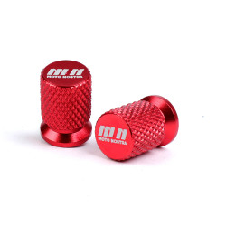 Valve Caps -MOTO NOSTRA, CNC, Red