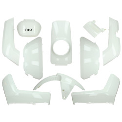 Fairing Kit 10-piece White Glossy For NIU-N1, NQi-Sport