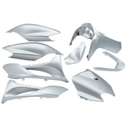 Fairing Kit EDGE 9-piece Silver Metallic For MBK Mach G, Yamaha Jog R, Jog RR 50cc 2-stroke