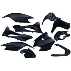 Fairing Kit EDGE 9-piece Black Metallic For MBK Mach G, Yamaha Jog R, Jog RR 50cc 2-stroke