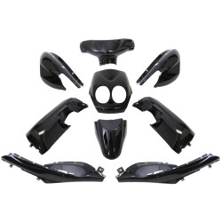 Fairing Kit 7-piece Black Metallic For Yamaha Neos, MBK Ovetto 50cc 2-stroke 2008