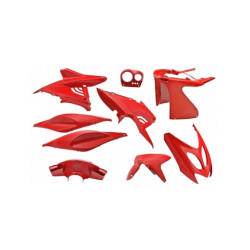 Fairing Kit EDGE 9-piece Red For Yamaha Aerox, MBK Nitro