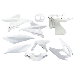 Fairing Kit EDGE 9-piece White For Yamaha Aerox, MBK Nitro