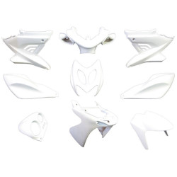 Fairing Kit EDGE 9-piece White Matt For Yamaha Aerox, MBK Nitro