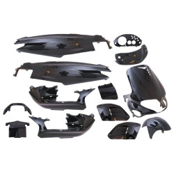Fairing Kit EDGE 15-piece Black Glossy For Gilera Runner -2005
