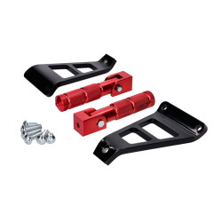 Pillion Footrest Set CNC Red