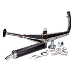 Exhaust System Motegra Racing For 60-110cc Golden Seams Incl. Rear Silencer For Simson S50, S51, S70