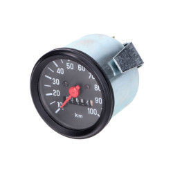 Speedometer D=60mm 100 Km/h Black For Puch Monza