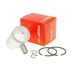 Piston Kit Airsal T6-Racing 48.8cc 38mm For Puch Automatic, X30 With Short Cooling Fins