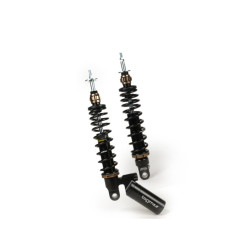 Rear Shock Absorber Set BGM Pro Black SC/R12 Competition 242mm For Vespa GT, GTL, GTV, GTS 125-300 (all Model Years), GTS SUPER 300 HPE, SUPERSPORT 300, SUPERTECH 300 HPE 2023