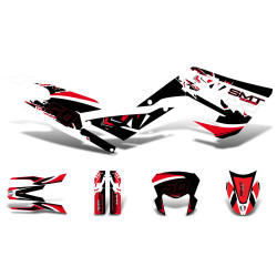 Decal Set Black-white-red Glossy For Gilera SMT 50 2018