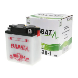 Battery Fulbat 6V 6N6-3B-1 DRY Incl. Acid Pack