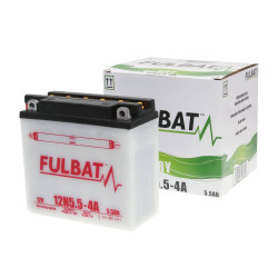 Battery Fulbat 12N5.5-4A DRY Incl. Acid Pack