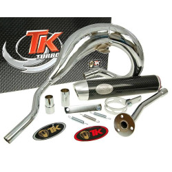 Exhaust Turbo Kit Bufanda RQ Chrome For Aprilia RX 50 (99-05)