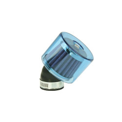 Air Filter Air-System Metal Gauze Filter 35mm 45° Carburetor Connection Blue Shield