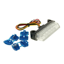 Tail Light Assy LED Clear 78x16mm Universal