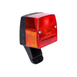 Tail Light Assy Universal Red W/ Side Reflector For Puch, Kreidler, Zündapp Moped