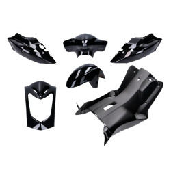 Fairing Parts Kit 6-piece Black For Kymco Agility 50, 125cc 2-, 4-stroke 08-17
