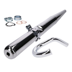 Exhaust Kit Enduro 28mm With Mating Cone For Simson S50, S51, S70, S53, S83 Enduro