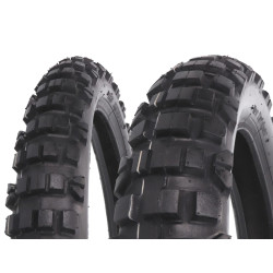 Tire Set Vee Rubber VRM-122 80/90-21 & 110/80-18 TT Enduro For Derbi Senda R, Aprilia RX, Beta RR