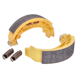 Brake Shoe Set Malossi Brake Power T10 110x25mm Front / Rear For Aprilia Amico, Rally, Sonic, SR, Baotian BT49QT-2, 7, 9, 11, Benelli Naked, Honda Bali, Zoomer, Ruckus, Kymco Dink, Peugeot Speedfight