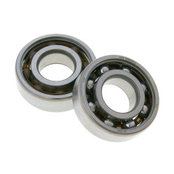 Crankshaft Bearing Set Malossi MHR Open 20x47x14 SKF 6204 TN9/HN3 C4 For Minarelli, Derbi EBE, EBS, D50B0