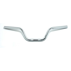 Handlebar Chrome Diameter 22mm Wide 610mm High 120mm Mounting Surface Outside 90mm Inside 40mm Ripple Width 25mm For Zündapp CS 50, GTS 50 Type 529, KS 80 530, 25, Kreidler, Hercules, Puch, Simson