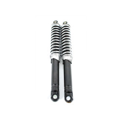 Shock Absorber Set 300mm Adjustable Black/silver 10mm/8mm For Zündapp, Kreidler, Hercules, Puch, Moped, Mokick, Moped