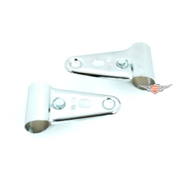 Headlight Bracket Set 26-30mm Universal Chrome For Moped, Moped, Mokick