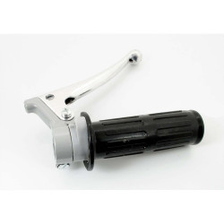 Throttle Grip Fitting With Brake Lever Gray For Garelli Peugeot Mobylette Automatic Moped
