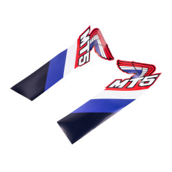 Tank Sticker Set 2 Pieces MT5 Multicolored For Honda MT 50 1986- Enduro Mokick