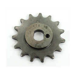 Chain Sprocket Esjot 15 Teeth Pitch 415 For Florett Eiertank Type K54/0M, LF LH K54/32 D, 3 Speed Mokick, Mustang Enduro, Moped, Flory MF12, MF 13, 20, 22, 23