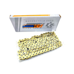 Chain Gold 136 Links Type 415 For Hercules Prima, MX, Supra, M, GT, GX, Zündapp Bergsteiger CS, CX, Hai, GTS, KS, C 50 Super, Combintte, R 50, Kreidler Florett, Flory, MF, MP, Puch Maxi, Monza, X, DS, VS, MV, KTM Bora, DKW, Miele, Rixe