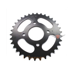 Sprocket Esjot Steel 34 Teeth Black 4 Hole For Hercules Prima 1, 2, 3, 4, 5, 6, MP MF M HR Hobby Rider, P MX SX, Optima Pronto, Presto, Garelli Cross 40, KTM 505 Automatic, 2 Speed, Zündapp A 25 Automatic Type 460-01, 460-02
