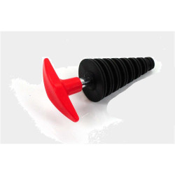 Exhaust Plug 10/35mm Black With Handle