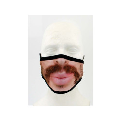 Moped Garage Moustache Protection Mask Mouthguard Microfiber Washable